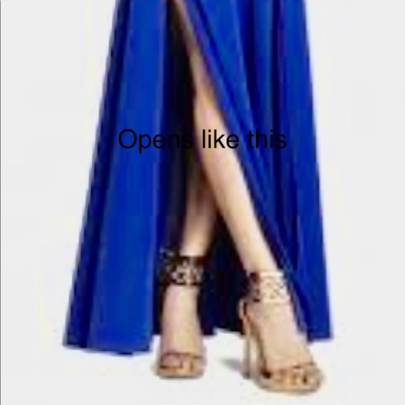 BCBG long elegant dress fits extremely well enhancing curves w/o showing “xtras” - Picture 6 of 6